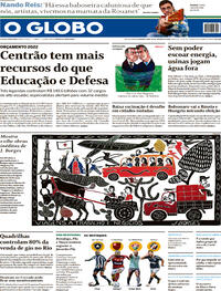 Capa do jornal O Globo 24/01/2022