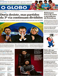 Capa do jornal O Globo 24/05/2022