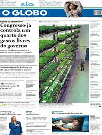 Capa do jornal O Globo 24/07/2022