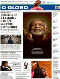 Capa do jornal O Globo 26/06/2022