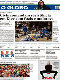 Capa do jornal O Globo 27/02/2022