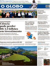 Capa do jornal O Globo 27/06/2022