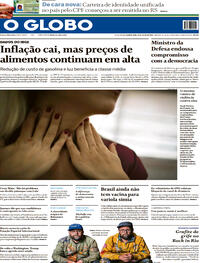 Capa do jornal O Globo 27/07/2022