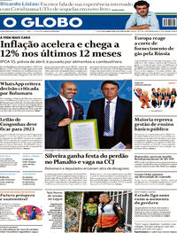 Capa do jornal O Globo 28/04/2022