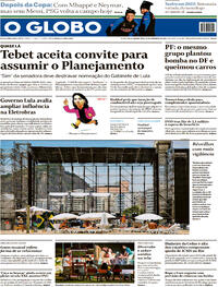 Capa do jornal O Globo 28/12/2022