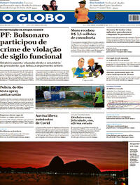 Capa do jornal O Globo 29/01/2022