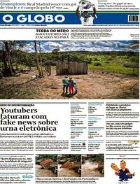 Capa do jornal O Globo 29/05/2022