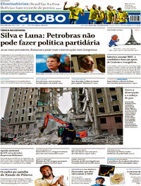 Capa do jornal O Globo 30/03/2022