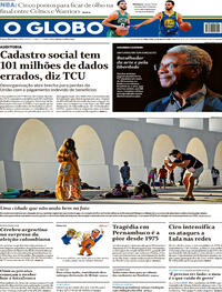 Capa do jornal O Globo 31/05/2022