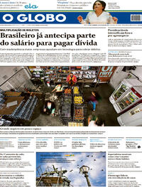 Capa do jornal O Globo 31/07/2022