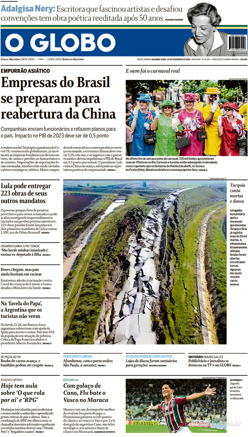 Capa Jornal O Jogo - 25 fevereiro 2023 