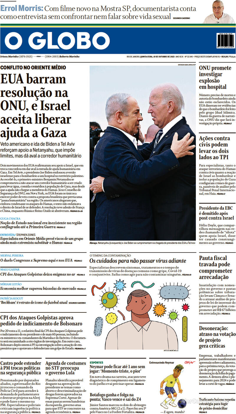 Capa O Globo Terça 2 De Junho De 2020