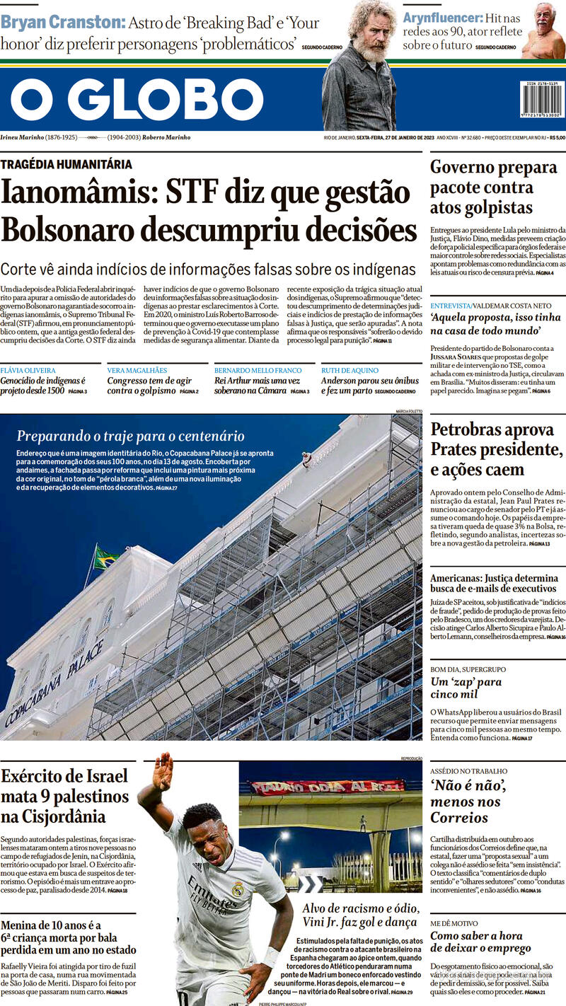 Capa O Globo Terça23 De Maio De 2017 4838