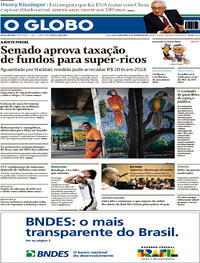 Capa do jornal O Globo 30/11/2023
