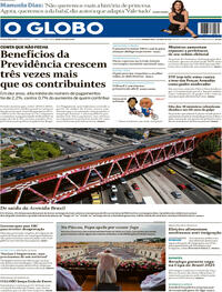 Capa do jornal O Globo 01/04/2024