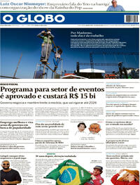 Capa do jornal O Globo 01/05/2024