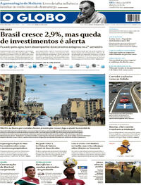 Capa do jornal O Globo 02/03/2024