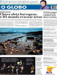 Capa do jornal O Globo 03/05/2024