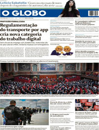 Capa do jornal O Globo 05/03/2024