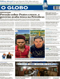 Capa do jornal O Globo 05/04/2024
