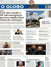 Capa do jornal O Globo 06/03/2024