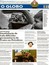 Capa do jornal O Globo 06/04/2024
