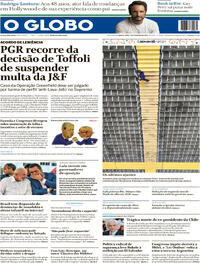 Capa do jornal O Globo 07/02/2024