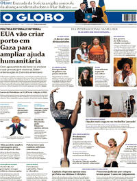 Capa do jornal O Globo 08/03/2024