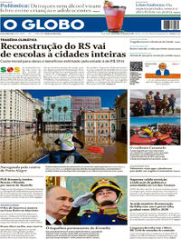 Capa do jornal O Globo 10/05/2024