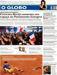 Capa do jornal O Globo 10/06/2024