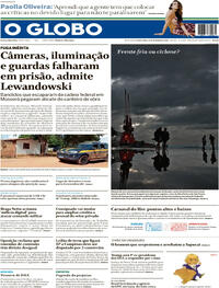Capa do jornal O Globo 16/02/2024