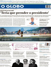 Capa do jornal O Globo 16/03/2024