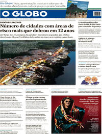 Capa do jornal O Globo 18/01/2024