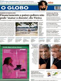 Capa do jornal O Globo 18/02/2024