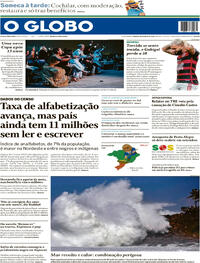 Capa do jornal O Globo 18/05/2024