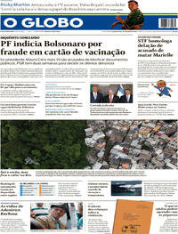 Capa do jornal O Globo 20/03/2024