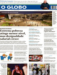 Capa do jornal O Globo 20/04/2024