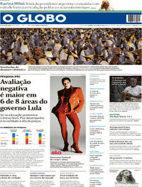 Capa do jornal O Globo 21/04/2024