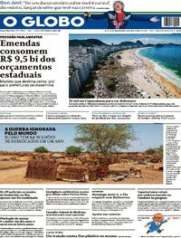 Capa do jornal O Globo 22/04/2024