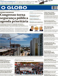 Capa do jornal O Globo 24/04/2024