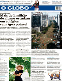 Capa do jornal O Globo 26/02/2024