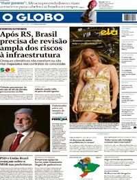 Capa do jornal O Globo 26/05/2024