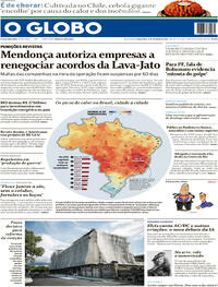 Capa do jornal O Globo 27/02/2024