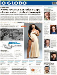 Capa do jornal O Globo 28/01/2024