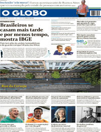Capa do jornal O Globo 28/03/2024