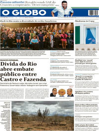 Capa do jornal O Globo 30/04/2024