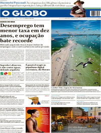 Capa do jornal O Globo 30/05/2024