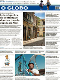 Capa do jornal O Globo 31/01/2024