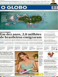 Capa do jornal O Globo 31/03/2024