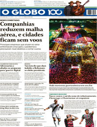 Capa do jornal O Globo 01/09/2025